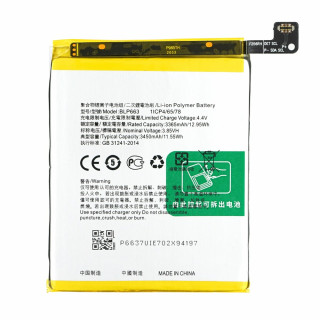 Bateria do Oppo R15, BLP663, 3450 mAh