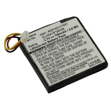 Bateria do TomTom Via 120 / 125, 700 mAh