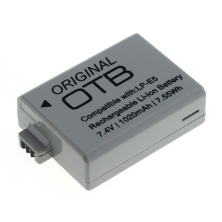 Bateria LP-E5 do Canona EOS-450D / EOS-500D / EOS-1000D, 1020 mAh