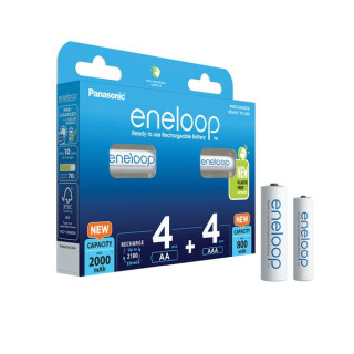 Bateria Panasonic Eneloop AA/AAA, 8 szt.