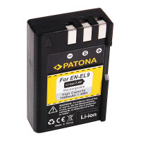 Bateria EN-EL9 do Nikona D40 / D40X / D60 / D3000 / D5000, 1000 mAh