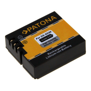 Bateria DS-SD20 do Rollei Bullet 3S / 4S / 5S, 900 mAh