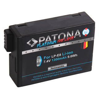 Bateria LP-E8 do Canona EOS 550D / EOS 600D / EOS 650D / EOS 700D, 1300 mAh