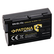 Bateria EN-EL15B / EN-EL15C do Nikona Z5 / Z6 / Z7, 2250 mAh