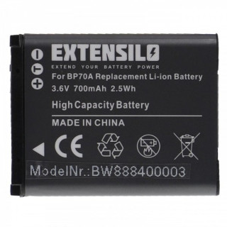 Bateria BP70A do Samsunga ES65 / PL80 / SL50 / ST80, 700 mAh