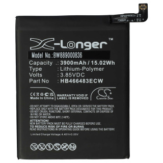 Bateria do Huawei Nova 7 5G, 3900 mAh