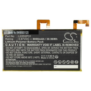 Bateria do Lenovo Tab P11 Pro, 8000 mAh