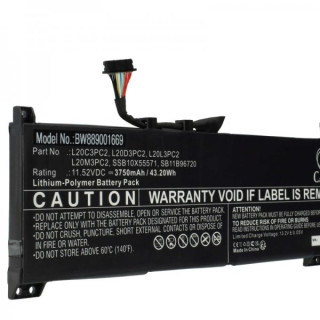 Bateria do Lenovo IdeaPad Gaming 3-15ACH6 / Legion 5-15ITH6, 3750 mAh