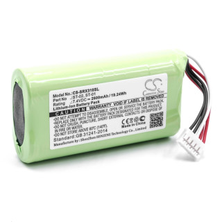 Bateria do Sony SRS-X3, 2600 mAh