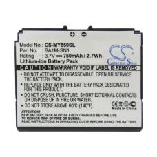 Bateria do Sage MY850 / MY850V / MY850C, 750 mAh