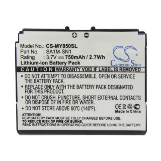 Bateria do Sage MY850 / MY850V / MY850C, 750 mAh