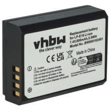 Bateria LP-E10 do Canona EOS 1100 / EOS 1100D / Kiss X50, 800 mAh