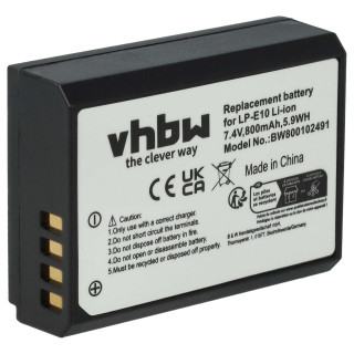Bateria LP-E10 do Canona EOS 1100 / EOS 1100D / Kiss X50, 800 mAh