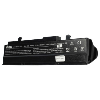 Bateria do Asus Eee PC 1011 / 1015 / 1016, Czarna, 6600 mAh