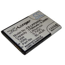 Bateria do LG Optimus L40 / D160 / K2 / P940 / Prada 3.0, 1700 mAh