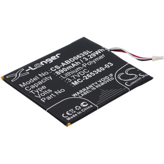 Bateria do Amazon Kindle 7 / 8 / WP63GW, 890 mAh