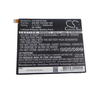Bateria do Dell Venue 8 7000 / Venue 8 7840, 5500 mAh