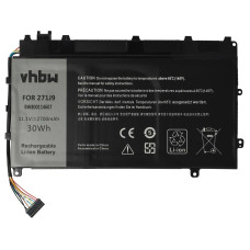 Bateria do Dell Latitude 7350, 2700 mAh