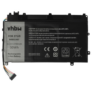 Bateria do Dell Latitude 7350, 2700 mAh