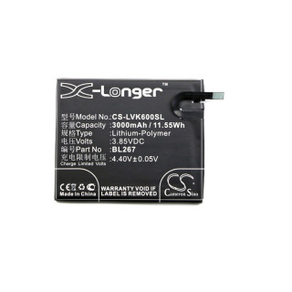 Bateria do Lenovo Vibe K6, 3000 mAh