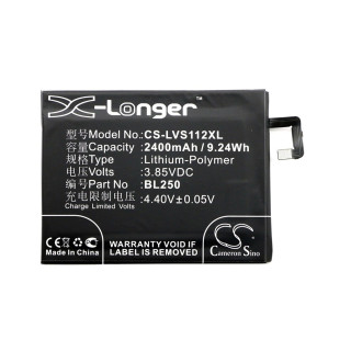 Bateria do Lenovo Vibe S1, 2400 mAh