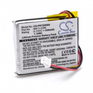 Bateria do smartwatcha Casio PRT-2GP, 320 mAh Bateria do smartwatcha Casio PRT-2GP, 320 mAh