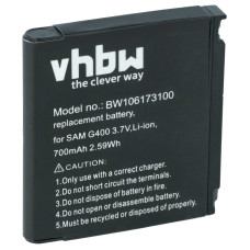 Bateria do Samsunga SGH-G400 / SGH-F330 / SGH-J400, 700 mAh Bateria do Samsunga SGH-G400 / SGH-F330 / SGH-J400, 700 mAh
