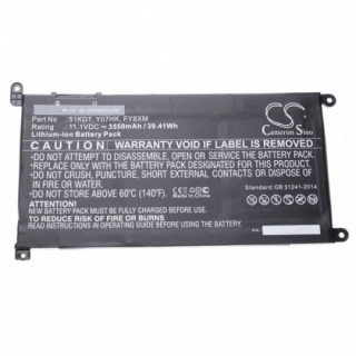 Bateria do Dell ChromeBook 11 3180 / 11 3189, 3550 mAh