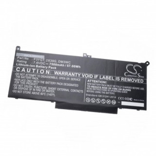 Bateria do Dell Latitude 7280 / 7290 / 7380 / 7390, 7,6 V, 7500 mAh