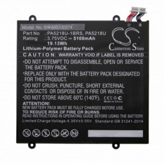 Bateria do Toshiba Excite A204, 5100 mAh