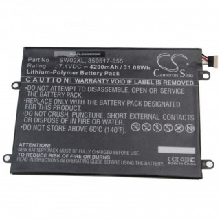 Bateria do HP X2 210 G2 / Notebook X2 10, SW02XL, 4200 mAh