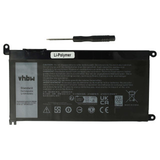 Bateria do Dell Inspiron 5378 / Latitude 3490, WDX0R, 3650 mAh Bateria do Dell Inspiron 5378 / Latitude 3490, WDX0R, 3650 mAh