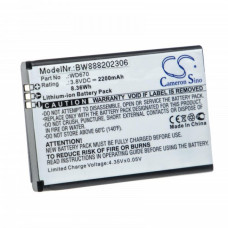 Bateria do ZTE Jazz Super 4G LTE WiFi / MF673, 2200 mAh