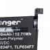 Bateria do Alcatela 3 (2019) / 3L (2019), 3300 mAh