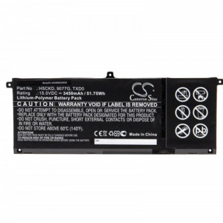 Bateria do Dell Inspiron 5401 / 5501 / 7300, 3450 mAh Bateria do Dell Inspiron 5401 / 5501 / 7300, 3450 mAh