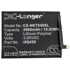 Bateria do Nokii 5.4, 3900 mAh