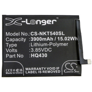 Bateria do Nokii 5.4, 3900 mAh
