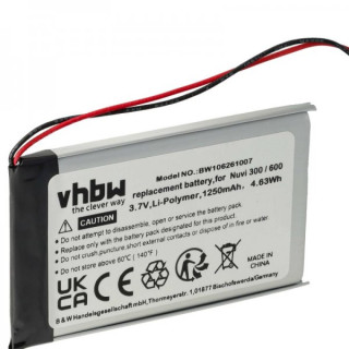 Bateria do Garmin Nüvi 300 / 350 / 600 / 680, 1250 mAh