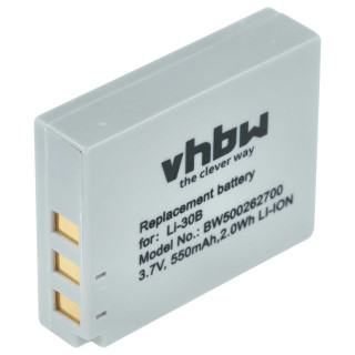 Bateria LI-30B do Olympus mju Mini Digital / Digital S / Stylus Verve Digital, 550 mAh