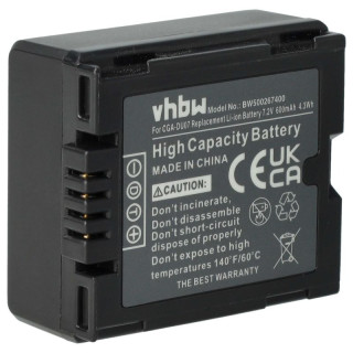 Bateria CGA-DU14 / CGA-DU21 do Panasonic NV-GS10 / PV-GS50 / VDR-M30, 600 mAh Bateria CGA-DU14 / CGA-DU21 do Panasonic NV-GS10 / PV-GS50 / VDR-M30, 600 mAh