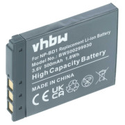 Bateria NP-BD1 do Sony Cybershot DSC-T2 / DSC-T900 / DSC-TX1, 500 mAh