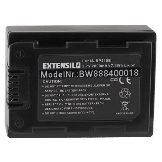 Bateria IA-BP210E do Samsunga HMX-S10 / HMX-H200 / SMX-F40, 2000 mAh Bateria IA-BP210E do Samsunga HMX-S10 / HMX-H200 / SMX-F40, 2000 mAh
