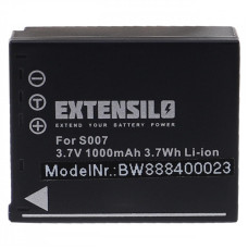Bateria CGA-S007 do Panasonic Lumix DMC-TZ5 / DMC-TZ4 / DMC-TZ3, 1000 mAh