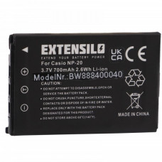 Bateria NP-20 do Casio Exilim EX-M1 / EX-Z3 / EX-S3, 700 mAh