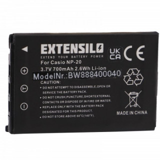 Bateria NP-20 do Casio Exilim EX-M1 / EX-Z3 / EX-S3, 700 mAh