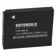 Bateria NB-6L do Canon PowerShot D10 / IXUS 300 HS, 1000 mAh