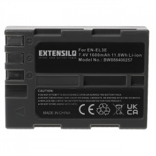 Bateria EN-EL3 / EN-EL3A / EN-EL3E do Nikona D50 / D70 / D80 / D90, 1600 mAh