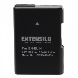 Bateria EN-EL14 do Nikona D3100 / D3400 / D5100 / D5600 / P7000, 1100 mAh