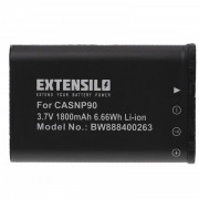 Bateria NP-90 do Casio Exilim EX-H10 / EX-H15 / EX-H20G / EX-FH100, 1800 mAh