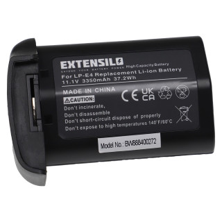 Bateria LP-E4 do Canona EOS 1D C / EOS 1Ds Mark III / EOS 1D Mark IV, 3350 mAh
